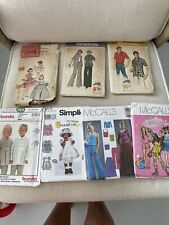 Vintage Sewing Pattern Lot 70’s 80’s Women 14  Men S Kids 7 8 10 CUT UNCHECKED picture