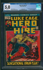 Hero For Hire #1 CGC 5.0 White Pages 1st Appearance of Luke Cage Marvel 1972 picture