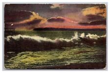 Southern California Pacific Ocean After the Storm Surf c1907 DB Postcard picture