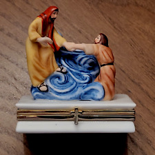 Limoges WALKING ON WATER The Life of Christ Limoges Box Collection Limited Ed picture