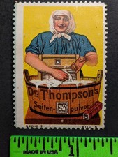 Vintage Thompson's Hand Washing Machine German Poster Stamp picture