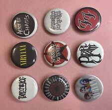 90s Seattle Grunge Rock Pinback Buttons Pins 1.25” 9 Pk Nirvana Sound Garden FF picture