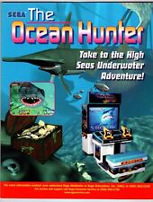 The Ocean Hunter Arcade Game FLYER Original UNUSED 1998 Video Art Shark Attack picture