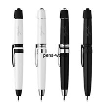MAJOHN A3 Press Rotate Fountain Pen Resin Retractable EF with Clip for Writing picture