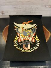 Antique Original Marine Corps Silk And Gold Metal Embroidered Emblem 1890’s picture