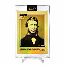HENRY DAVID THOREAU Holo GOLD Card 2023 GleeBeeCo #HNNT-G 1/1 picture