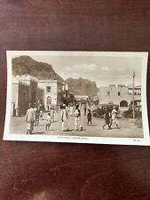 Vintage Postcard, Main Street Crater, Aden, Egyptian Cigarettes Factory picture