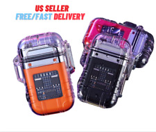Transparent Waterproof Plasma Arc electric lighter Rechargeable Windproof new picture