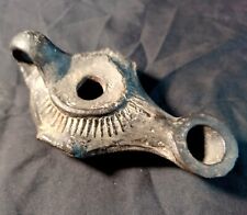 Early Greek Clay Oil Lamp Likely Hellenistic Period 332BC - 32BC Maker's Mark picture