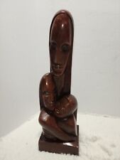 MCM 1963 Austin Productions Rima Sculpture African Art Woman Holds Child Family picture