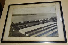 Bengal Calcutta India old framed riverfront photograph as found 1920s picture