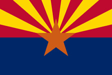 Arizona State Flag Sticker 5x3.25 Inch Bumper Laptop Decal  picture