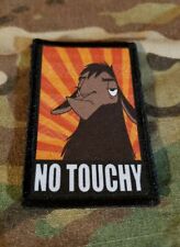 No Touchy Emporer's New Groove Morale Patch Military Army Badge Hook Flag USA picture