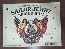 Sailor Jerry Spiced Rum  2010 Pin up Girls Mermaids Poster 24