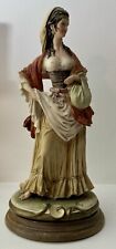 RARE Vtg Capodimonte Figurine ~ Signed BRUNO MERLI ~ Peasant Woman Lg 11