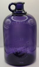 Deep Amethyst Walter P Powers Wines Whiskies Chicago Illinois Gallon Handled Jug picture
