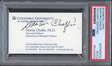 Martin Chalfie Signed Business Card - Nobel Prize in Chemistry - PSA/DNA AUTO picture