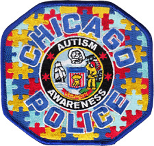 CHICAGO POLICE SHOULDER PATCH: Autism Awareness picture