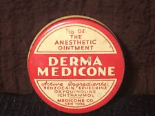 Derma Medicone Ointment Tin box Vintage New York picture