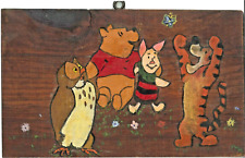 Winnie The Pooh Party Hand Painted Wood Plaque 1972 Michele Meister Owl Tigger picture