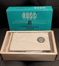 Vintage Ross 14 Transistor Radio Model RE-140 - A C Input Jack & Tone Switch picture