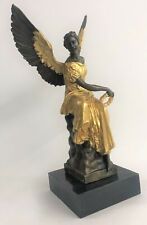 Large Winged Victory Angel Leader Warrior Pure Bronze Copper Art Home Sculpture picture