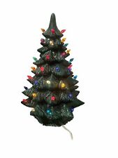 Vintage Ceramic Christmas Tree 60s-70s 12in With Base Great Condition picture