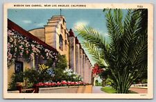 MISSION SAN GABRIEL, LINEN, UNPOSTED, NEAR LOS ANGELES, CA picture