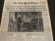 1963 NOVEMBER 24 NEW YORK TIMES - KENNEDY'S BODY LIES IN WHITE HOUSE - NT 7172 picture