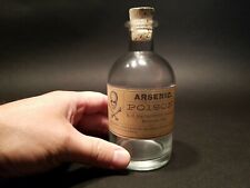  Antique Vintage Style Glass Apothecary Arsenic Poison Bottle picture