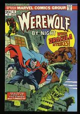 Werewolf By Night #15 VF+ 8.5 Dracula Appearance Marvel 1974 picture