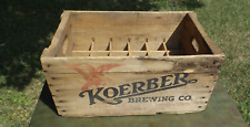 Vintage 1933 Koerber Wooden Beer Case picture