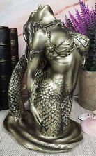 Nautical Seductive Siren of The Seas Nude Mermaid Rising Out Of Waters Figurine picture