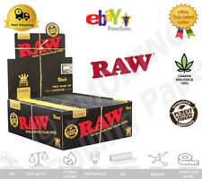 RAW BLACK CLASSIC KING SIZE Rolling Papers Slim Natural Unrefined  picture