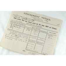 1906 Wilkes-Barre City Tax Assessment Notice For 1907, Real Estate Tax Ephemera picture