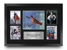 Christopher Reeve Superman Gift Framed Autograph Picture A3 Print to Movie Fans picture