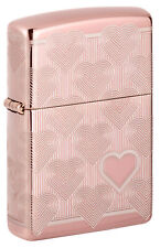 Zippo Heart Design High Polish Rose Gold Windproof Lighter, 49811 picture
