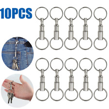 10 Pack Key Chain Detachable Pull Apart Quick Release Portable Key Rings Set picture
