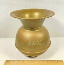 Vintage Union Pacific Railroad Brass Spittoon Reproduction 10
