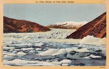 Taku Inlet Glacier AK Alaska Curteich Unused Scenic View Winter Vtg Postcard U3 picture