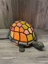 Tiffany Style Turtle Mosaic Stained Glass Accent Table Light Lamp  picture
