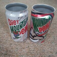 2 Vintage SUPER RARE 1995 MOUNTAIN DEW AND DIET MOUNTAIN DEW - TEST CANS NO TOP picture