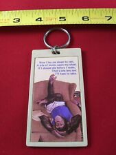 Vintage Funny Chimpanzee School Style Keychain Fob Key Ring Hangtag  *QQ17 picture