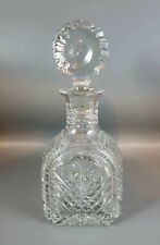 Vintage Antique Crystal Cut Decor Alcohol Water Glass Decanter Carafe Bottle Old picture
