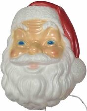 Vtg General Foam Blow Mold Santa Face Head Lighted Christmas 17