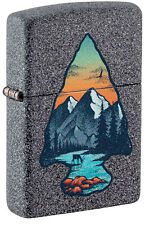 Zippo Mountain Design Iron Stone Windproof Lighter, 46007 picture