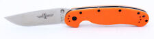 Ontario Rat 1 Liner Lock Knife Orange GFN Handle Plain Satin Blade 8848OR picture