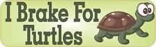 10in x 3in I Brake For Turtles Magnet Car Truck Vehicle Magnetic Sign picture