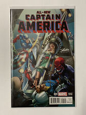 ALL NEW CAPTAIN AMERICA #1 STAN LEE VARIANT J SCOTT CAMPBELL COLOR VF+ Falcon picture
