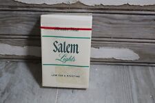 VTG MENTHOL FRESH SALEM LIGHTS LOW TAR NICOTINE PLAYINGCARDS NEVEROPENED PACKAGE picture